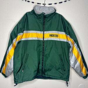 Vintage Carl Banks G-III Green Bay Packets Quilted Jacket